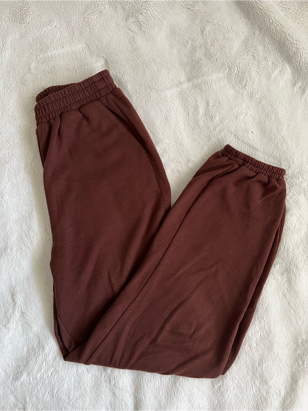 Shein chocolate brown sweat pants size small